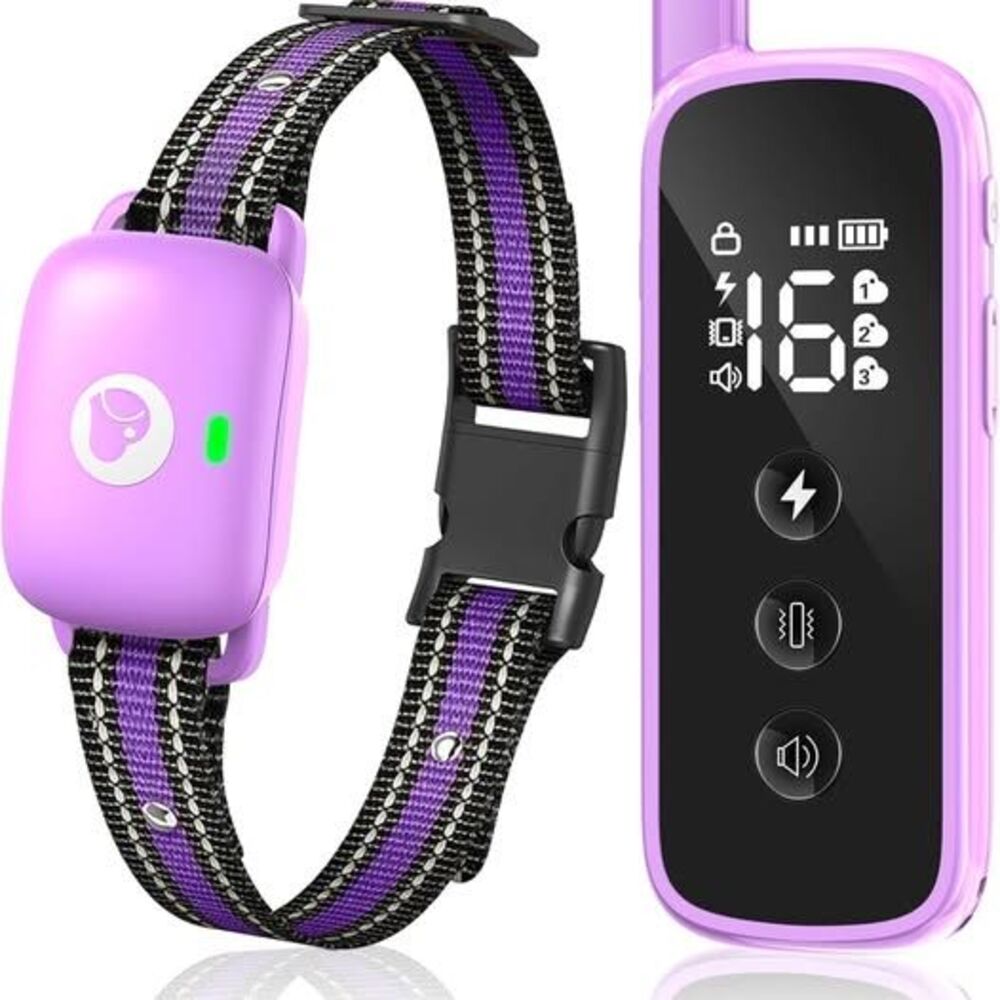 Purple Dog Shock Collar - 2600FT Dog Training Collar with Remote